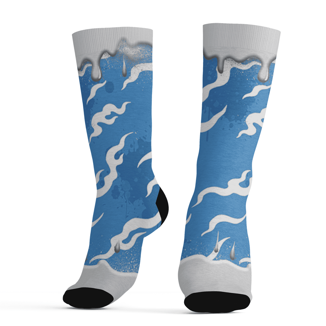 Carolina-Blue-Univercitii-17s-Socks-Match-Rare-Breed-3D-Drippin