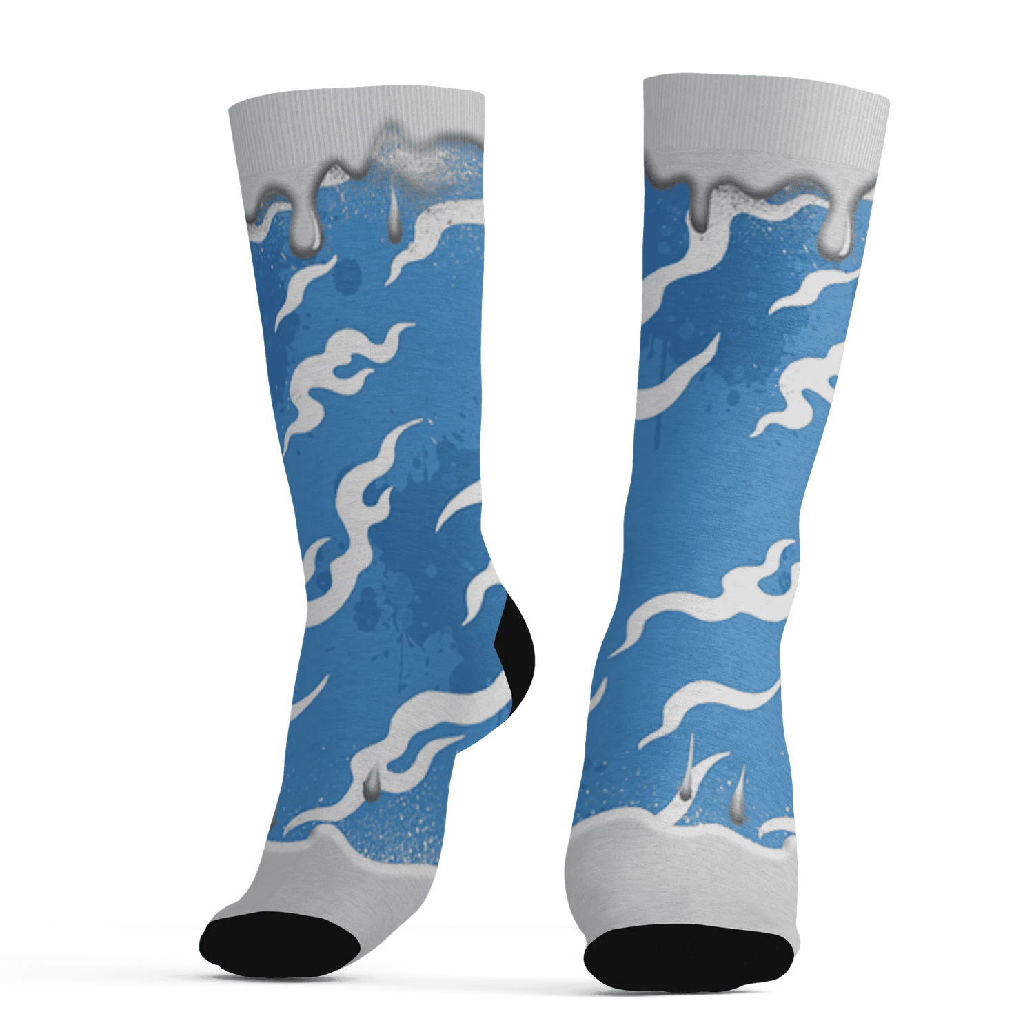 Carolina-Blue-Univercitii-17s-Socks-Match-Rare-Breed-3D-Drippin