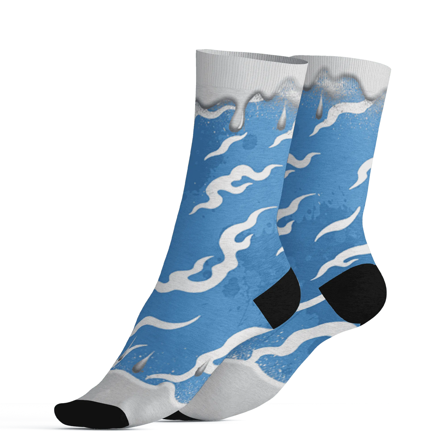 Carolina-Blue-Univercitii-17s-Socks-Match-Rare-Breed-3D-Drippin