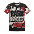 Black-Toe-Reimagined-Red-White-1s-NastyJamz-T-Shirt-Match-Rare-Breed-3D-Drippin