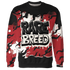 Black-Toe-Reimagined-Red-White-1s-NastyJamz-Sweatshirt-Match-Rare-Breed-3D-Drippin