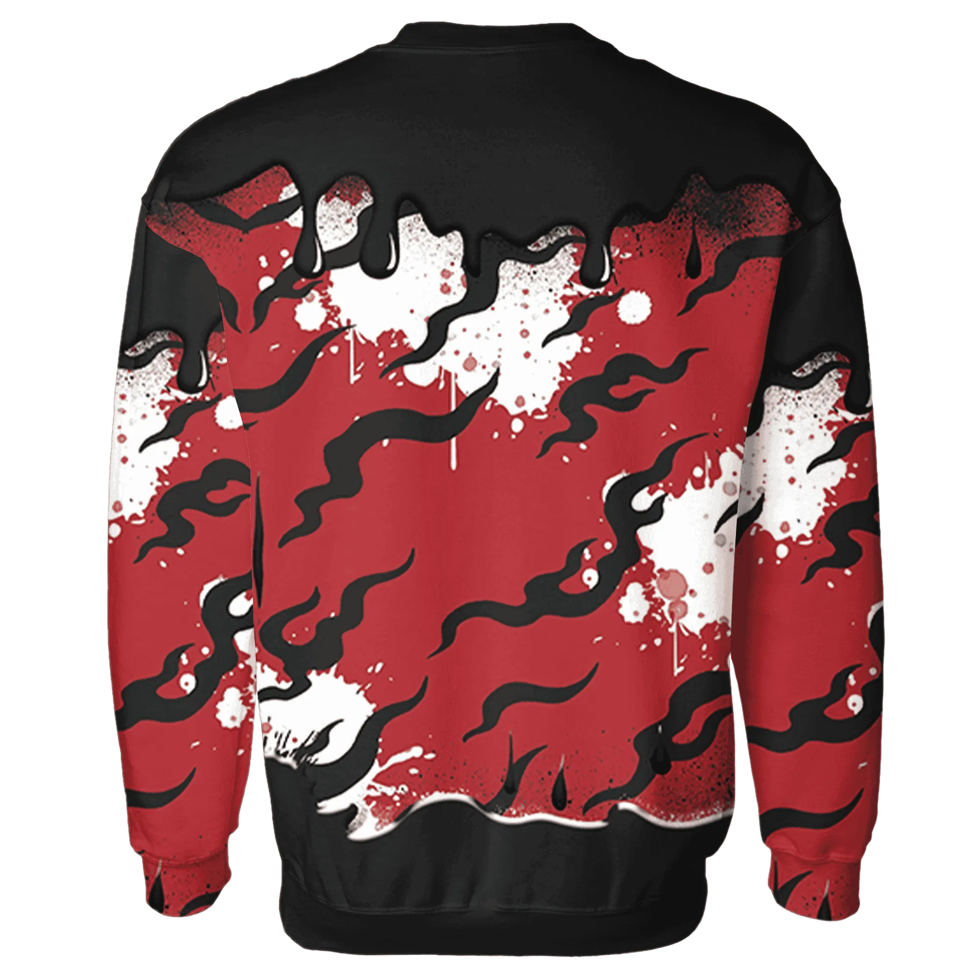 Black-Toe-Reimagined-Red-White-1s-NastyJamz-Sweatshirt-Match-Rare-Breed-3D-Drippin