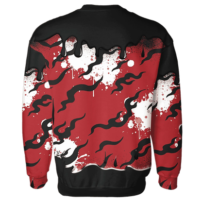 Black-Toe-Reimagined-Red-White-1s-NastyJamz-Sweatshirt-Match-Rare-Breed-3D-Drippin