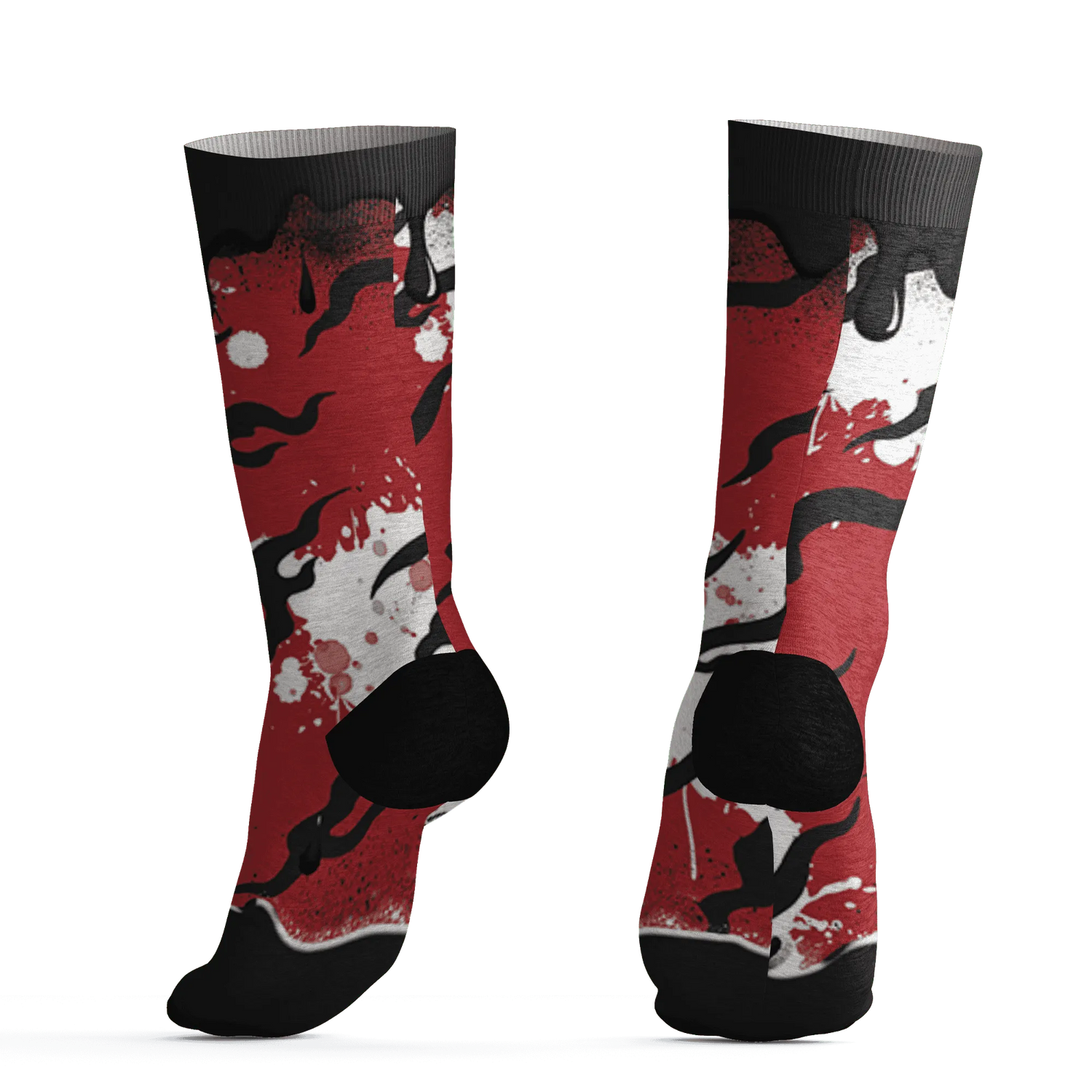 Black-Toe-Reimagined-Red-White-1s-NastyJamz-Socks-Match-Rare-Breed-3D-Drippin