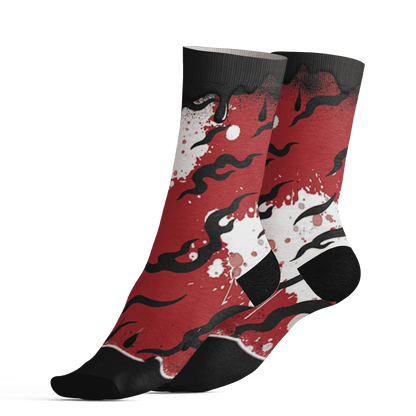 Black-Toe-Reimagined-Red-White-1s-NastyJamz-Socks-Match-Rare-Breed-3D-Drippin