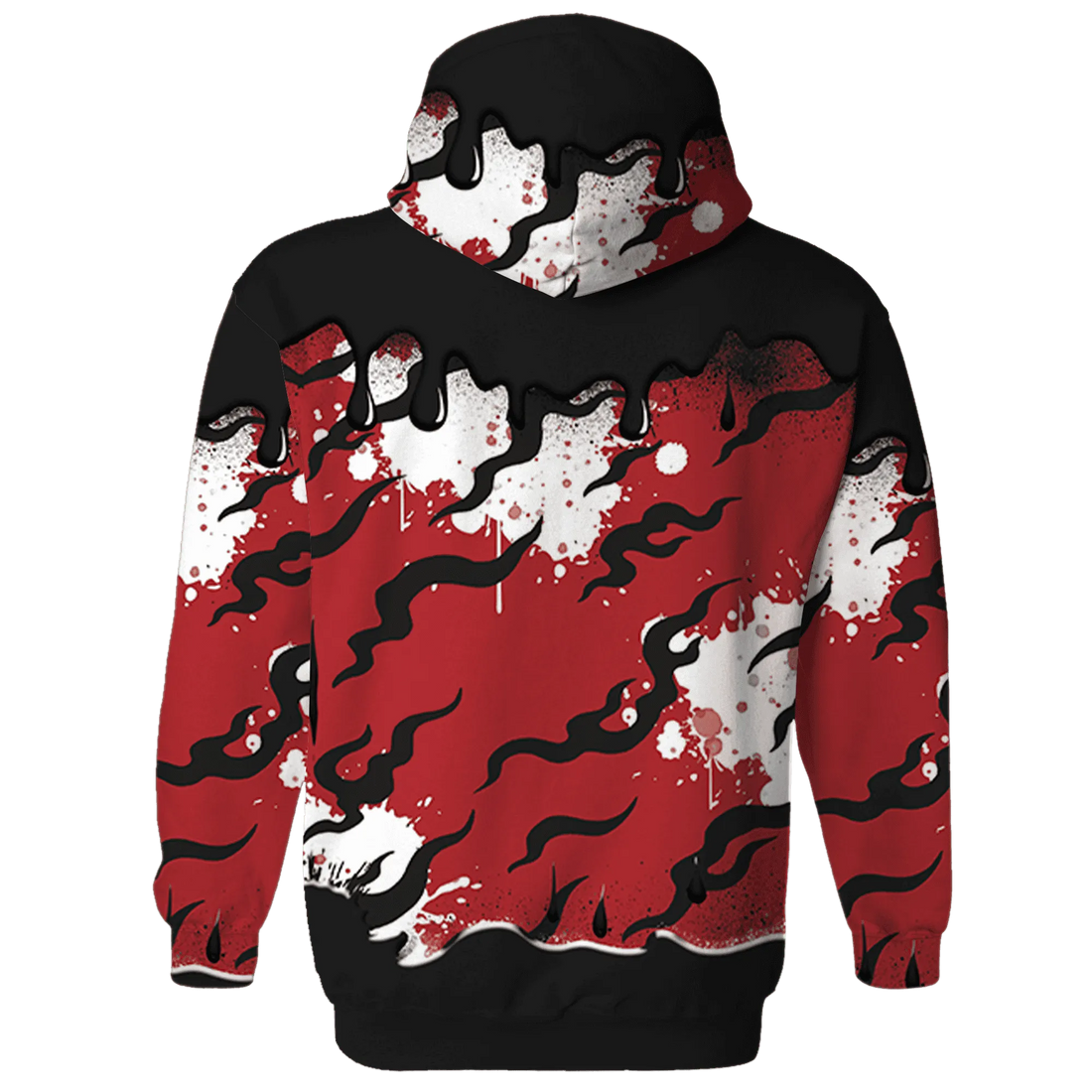 Black-Toe-Reimagined-Red-White-1s-NastyJamz-Hoodie-Match-Rare-Breed-3D-Drippin