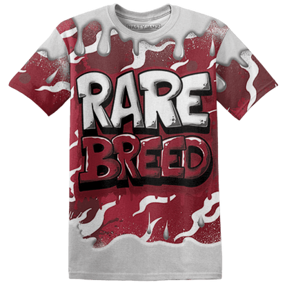High 85 Metallic Burgundy 1s T Shirt Match Rare Breed 3D All-Over Print Drippin - NastyJamz