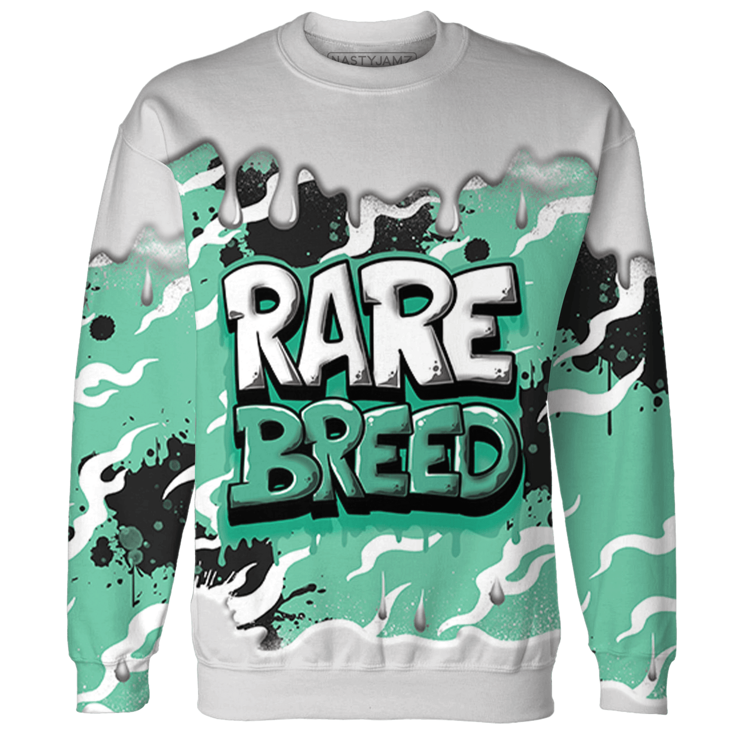 High OG Green Glow 1s Sweatshirt Match Rare Breed 3D All-Over Print Drippin - NastyJamz