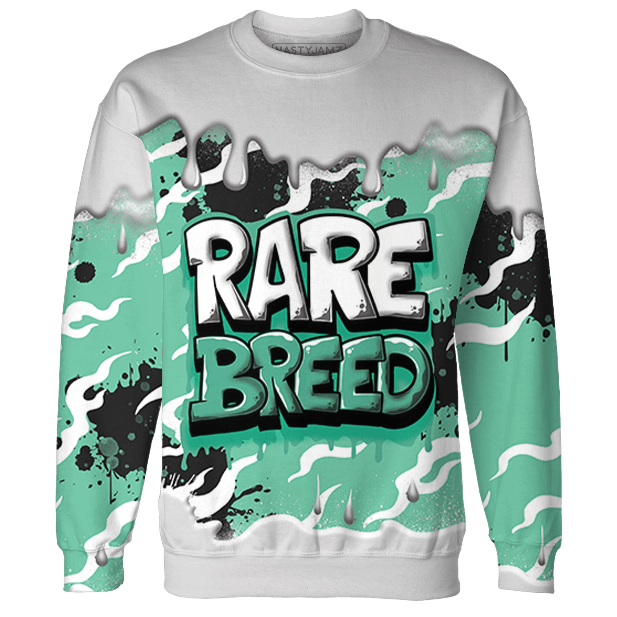 High OG Green Glow 1s Sweatshirt Match Rare Breed 3D All-Over Print Drippin - NastyJamz