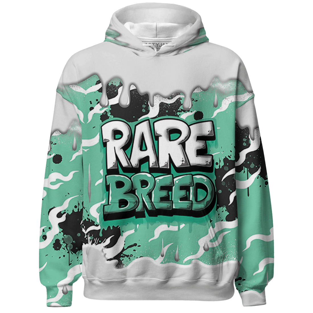 High OG Green Glow 1s Hoodie Match Rare Breed 3D All-Over Print Drippin - NastyJamz