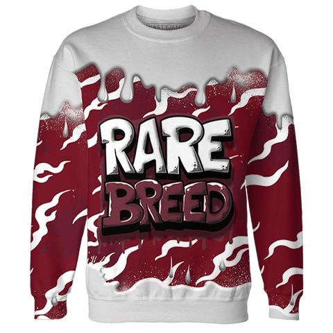 High-White-Team-Red-1s-Sweatshirt-Match-Rare-Breed-3D-Drippin
