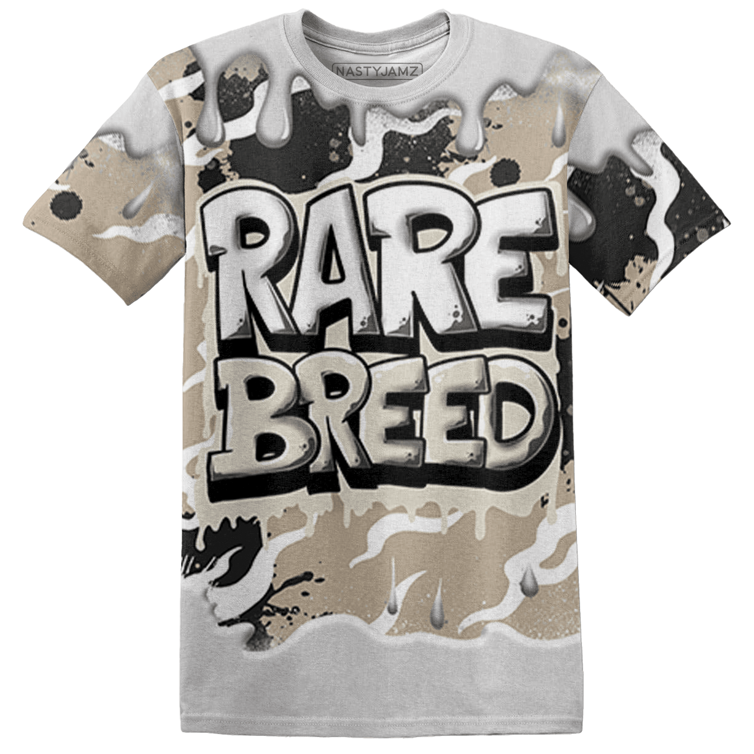 Latte 1s T Shirt Match Rare Breed 3D All-Over Print Drippin - NastyJamz