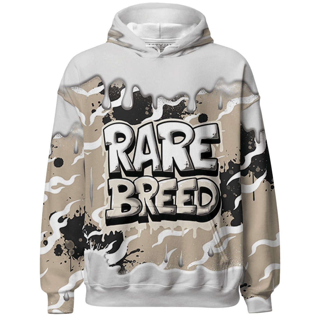 Latte 1s Hoodie Match Rare Breed 3D All-Over Print Drippin - NastyJamz