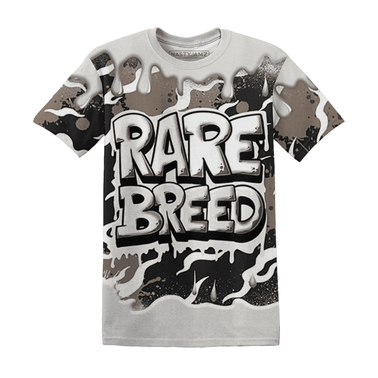 Low-Mocha-1s-T-Shirt-Match-Rare-Breed-3D-Drippin