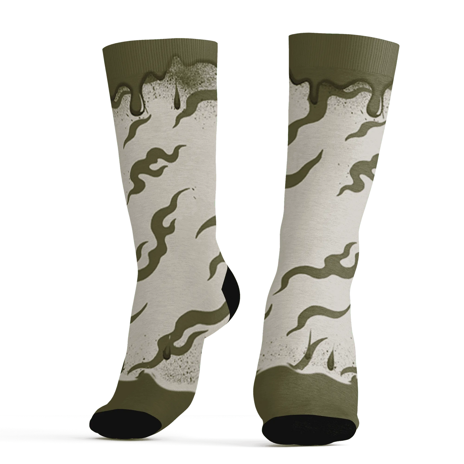 Medium-Olive-1s-Socks-Match-Rare-Breed-3D-Drippin