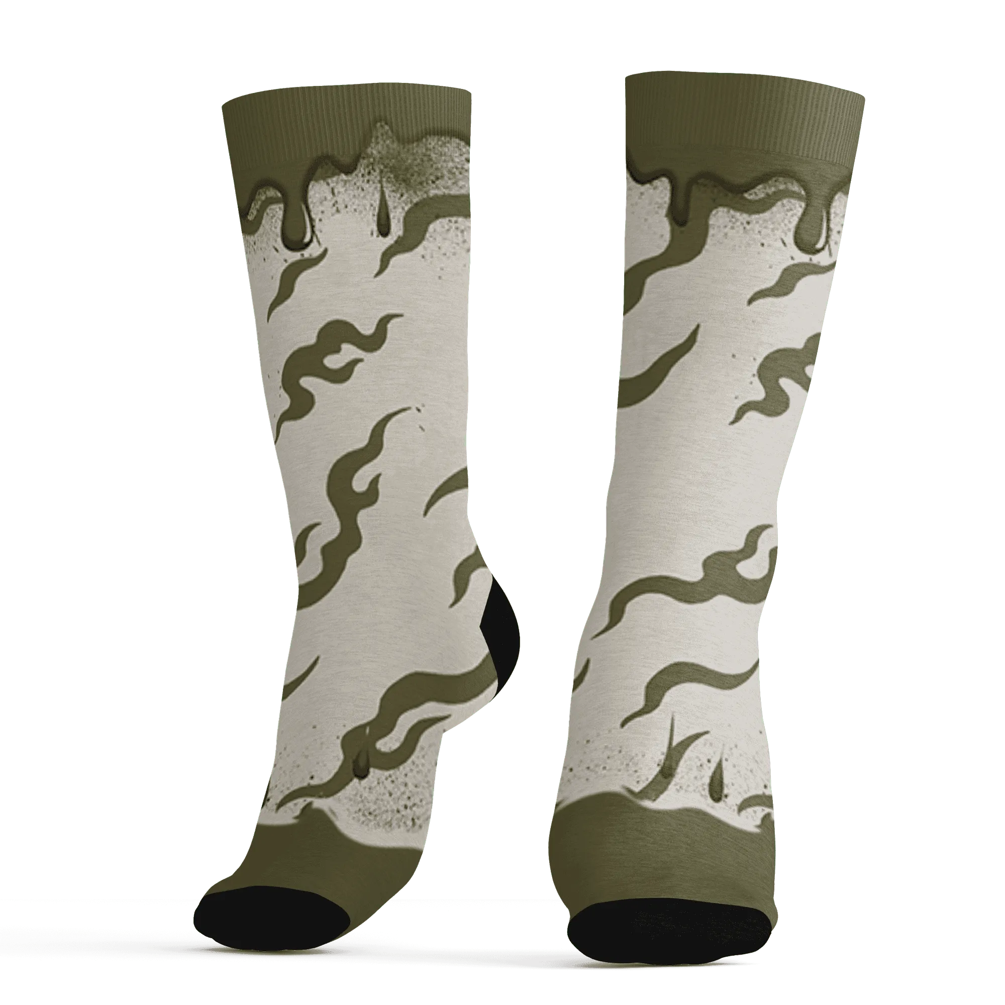 Medium-Olive-1s-Socks-Match-Rare-Breed-3D-Drippin