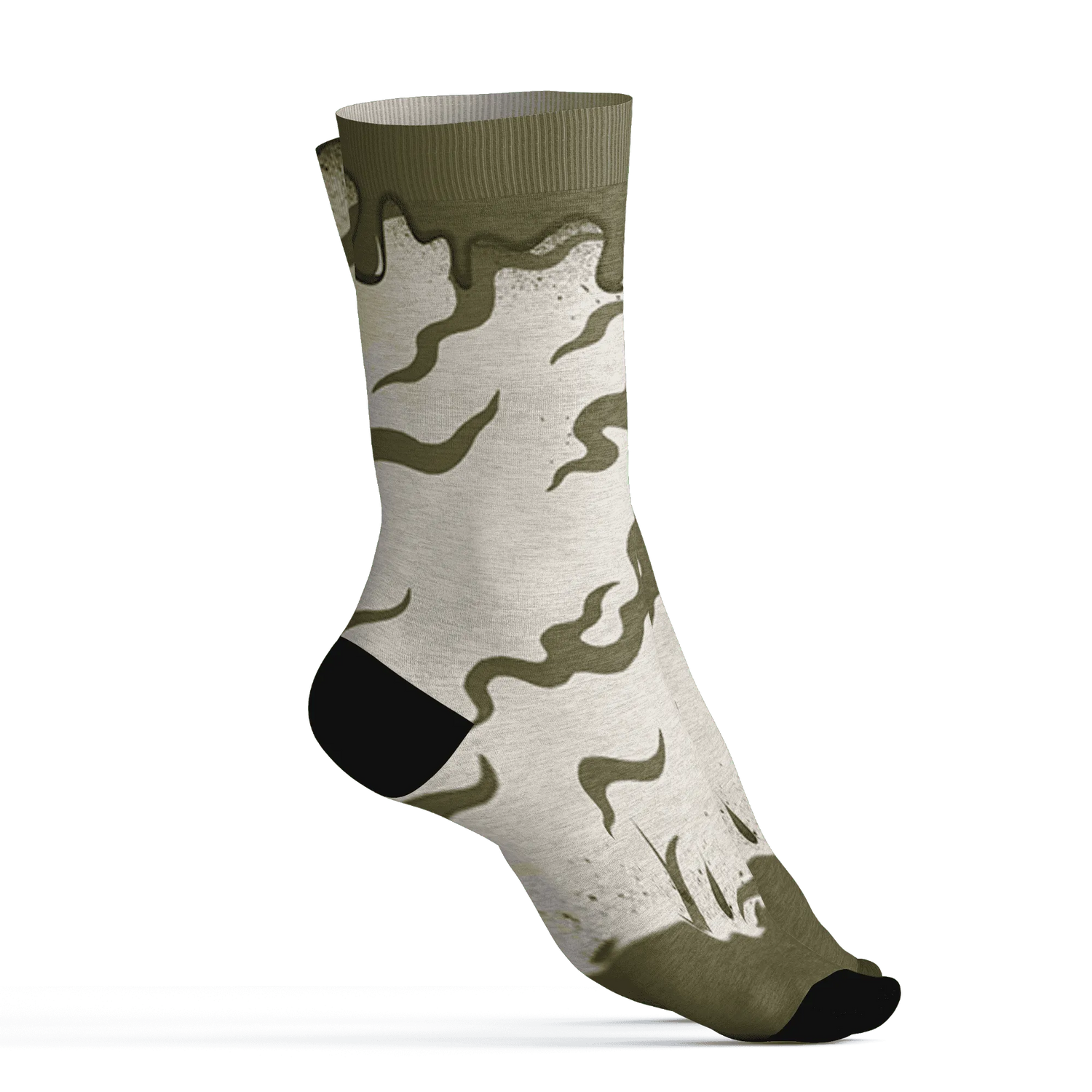 Medium-Olive-1s-Socks-Match-Rare-Breed-3D-Drippin