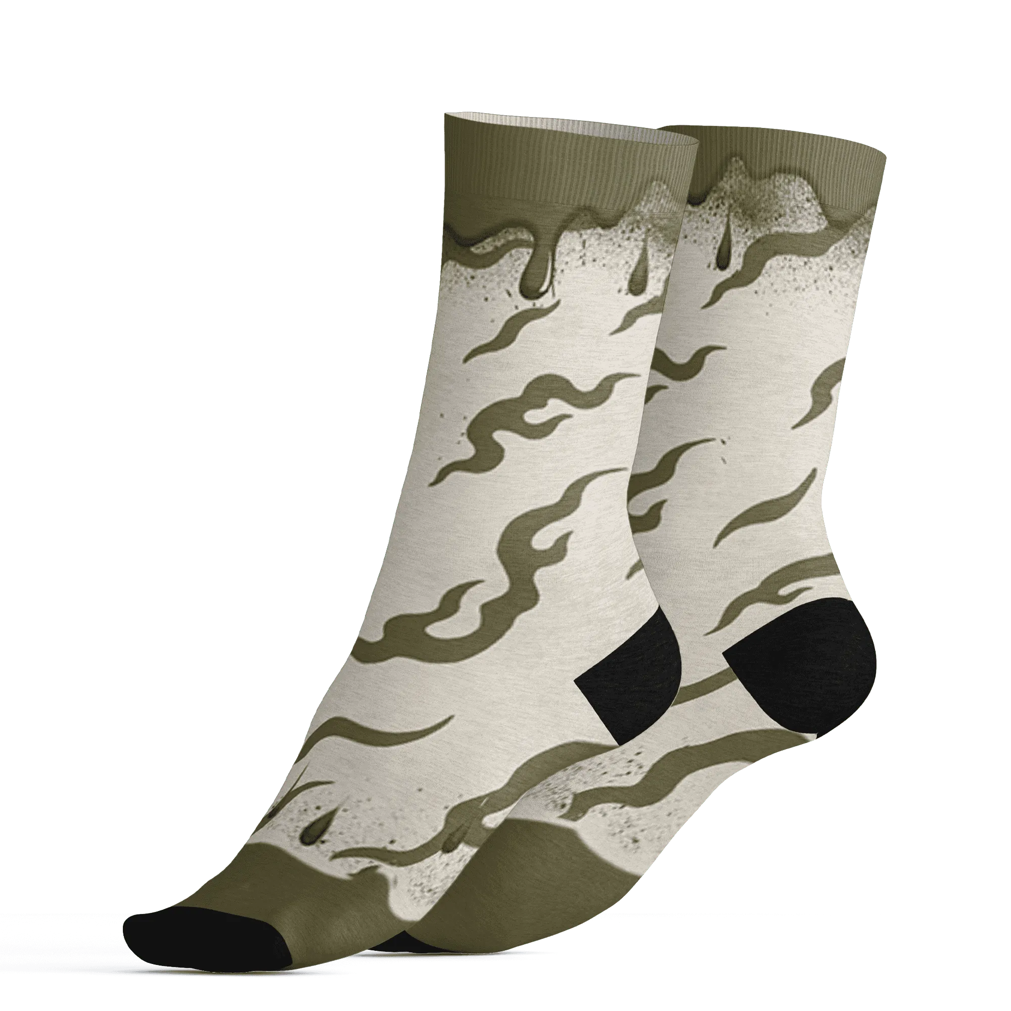 Medium-Olive-1s-Socks-Match-Rare-Breed-3D-Drippin