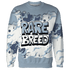 Mid Diffused Blue Grey 1s Sweatshirt Match Rare Breed 3D All-Over Print Drippin - NastyJamz