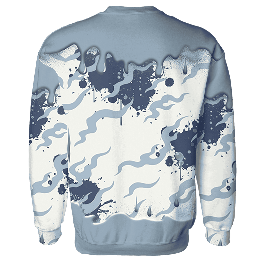 Mid Diffused Blue Grey 1s Sweatshirt Match Rare Breed 3D All-Over Print Drippin - NastyJamz