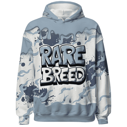 Mid Diffused Blue Grey 1s Hoodie Match Rare Breed 3D All-Over Print Drippin - NastyJamz