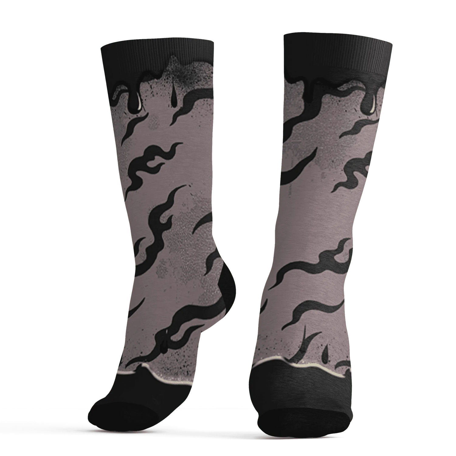 Black-Violet-Ore-3s-Socks-Match-Rare-Breed-3D-Drippin