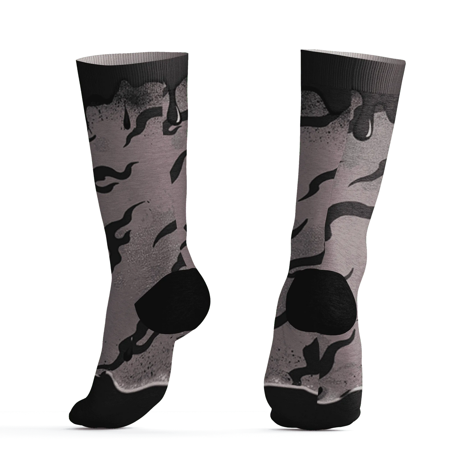Black-Violet-Ore-3s-Socks-Match-Rare-Breed-3D-Drippin