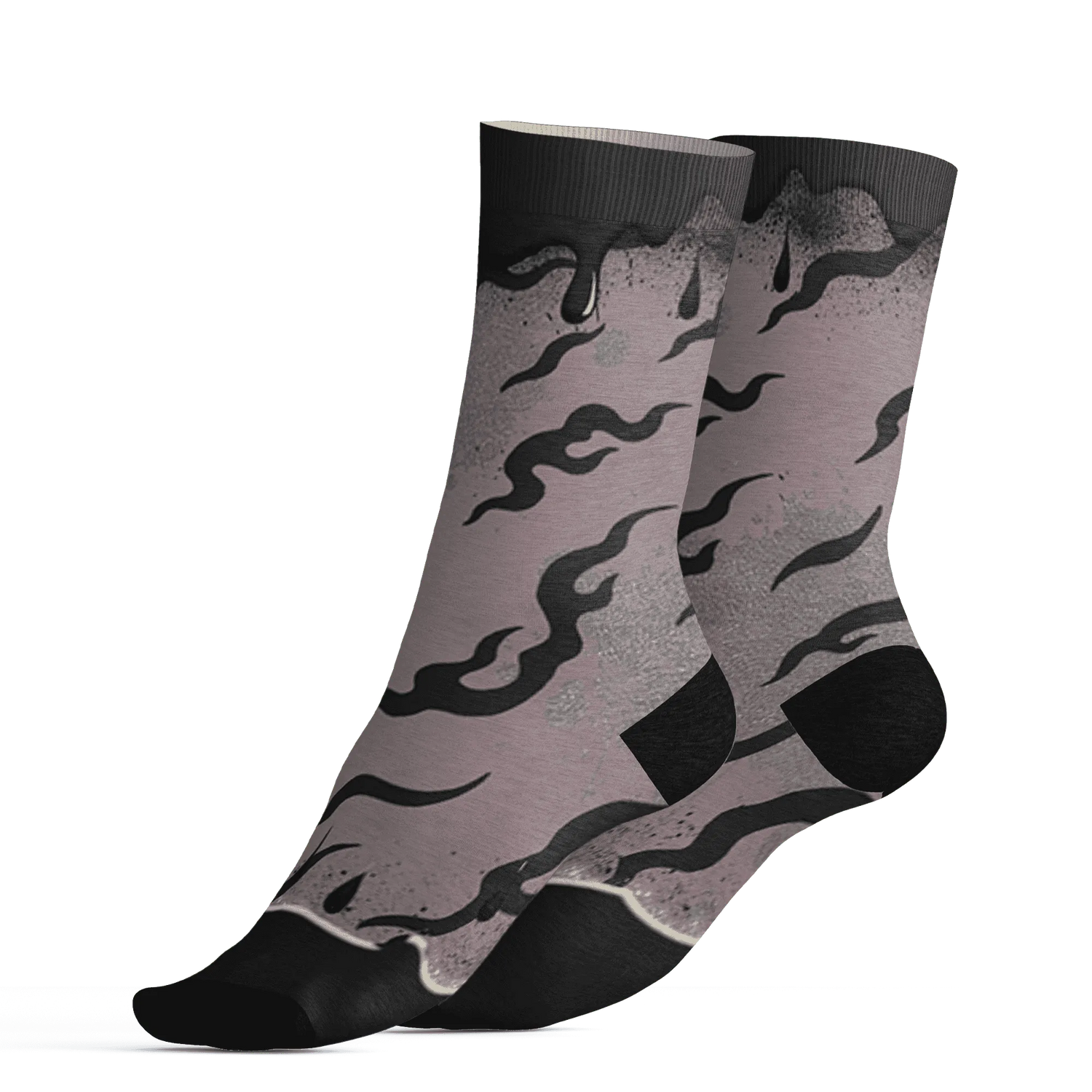 Black-Violet-Ore-3s-Socks-Match-Rare-Breed-3D-Drippin