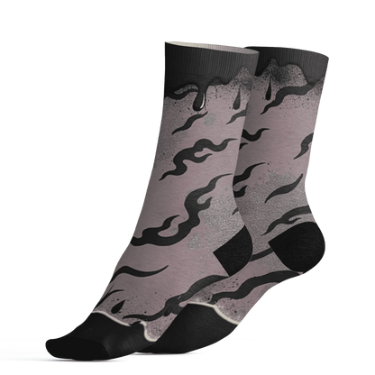 Black-Violet-Ore-3s-Socks-Match-Rare-Breed-3D-Drippin
