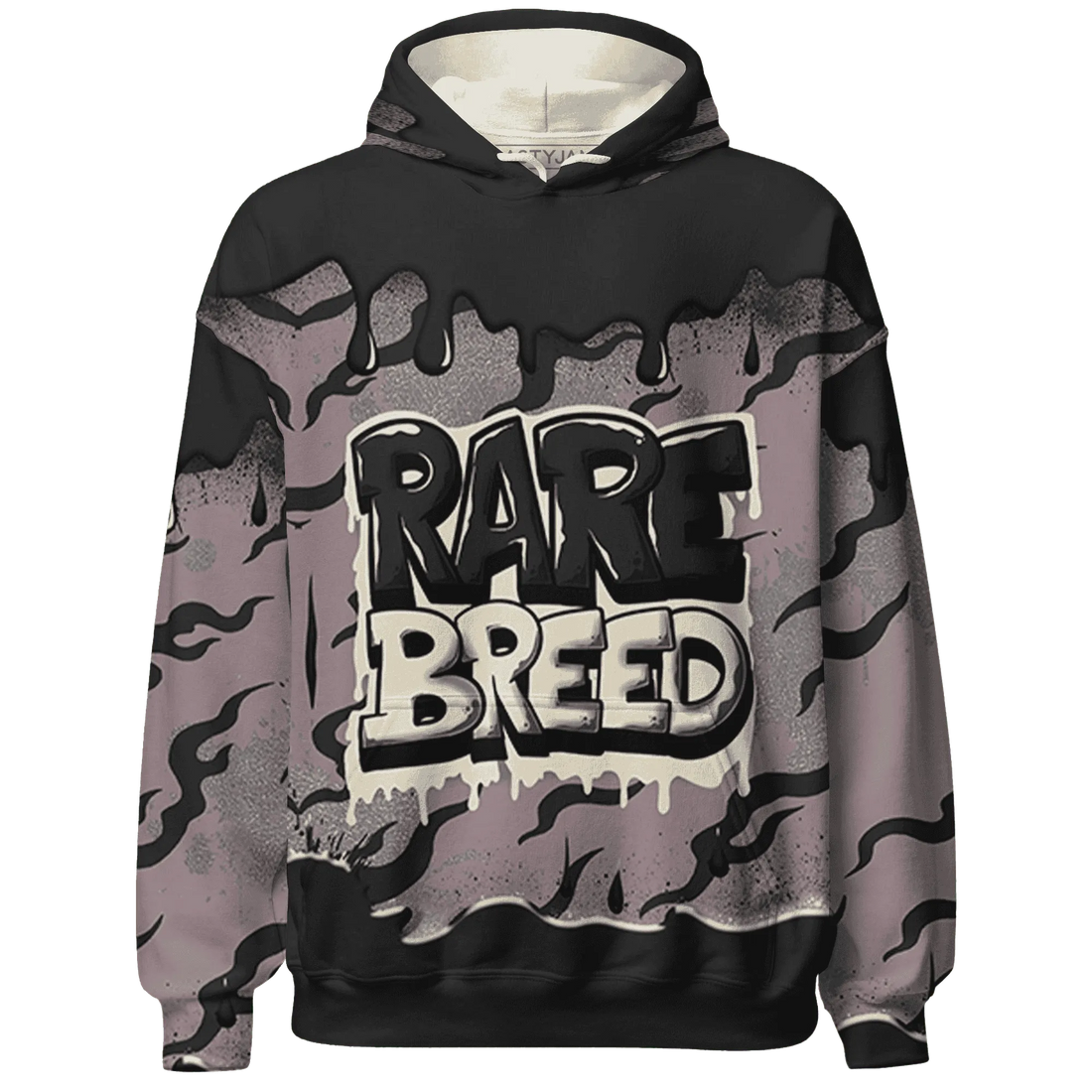 Black-Violet-Ore-3s-Hoodie-Match-Rare-Breed-3D-Drippin
