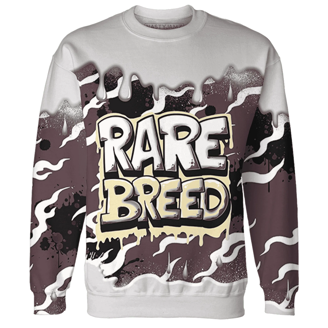 Burgundy-Crush-3s-Sweatshirt-Match-Rare-Breed-3D-Drippin