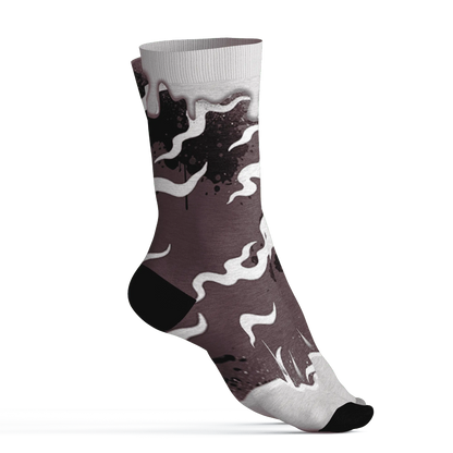 Burgundy-Crush-3s-Socks-Match-Rare-Breed-3D-Drippin
