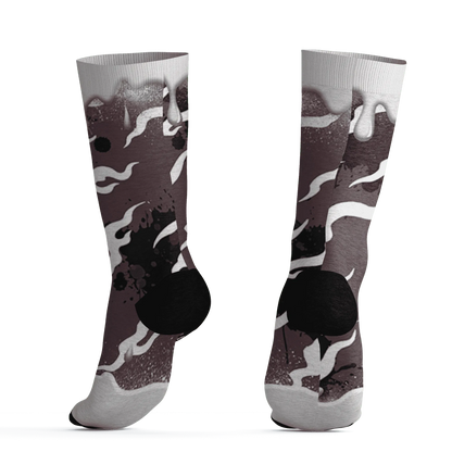 Burgundy-Crush-3s-Socks-Match-Rare-Breed-3D-Drippin