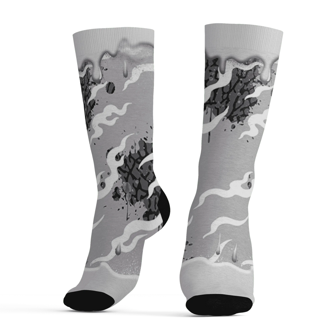 Cement-Grey-3s-Socks-Match-Rare-Breed-3D-Drippin