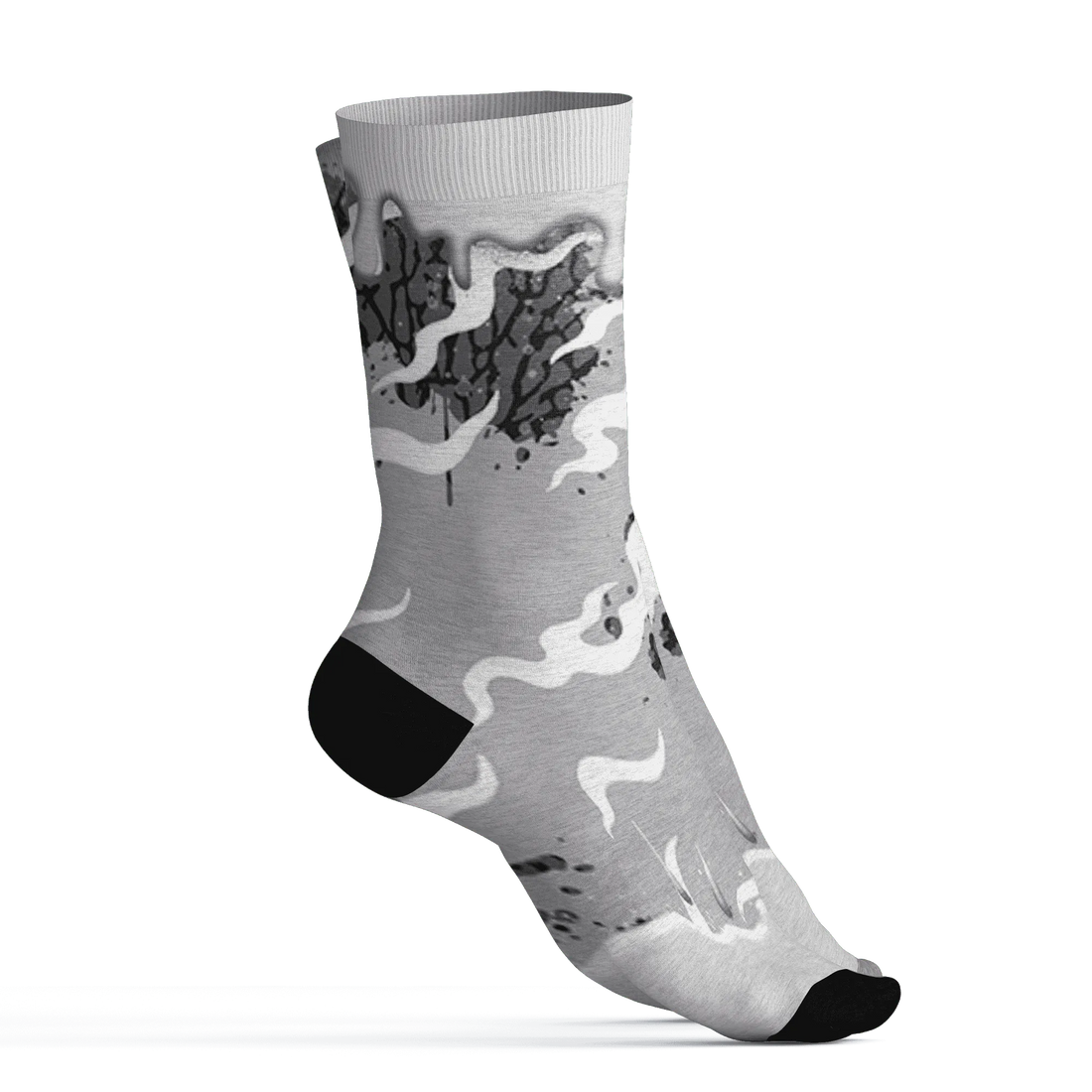 Cement-Grey-3s-Socks-Match-Rare-Breed-3D-Drippin