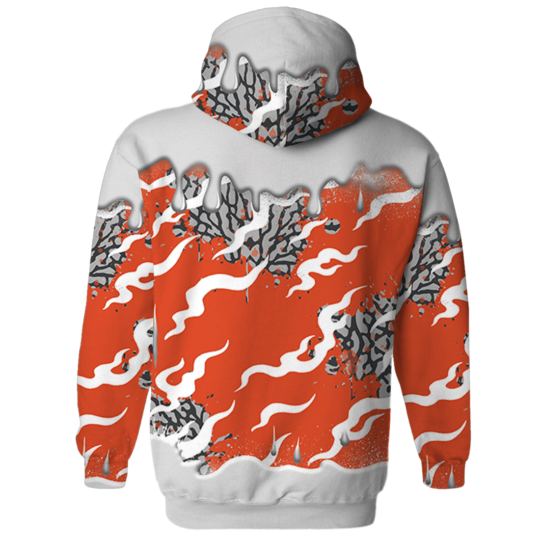 Georgia Peach 3s Hoodie Match Rare Breed 3D All-Over Print Drippin - NastyJamz