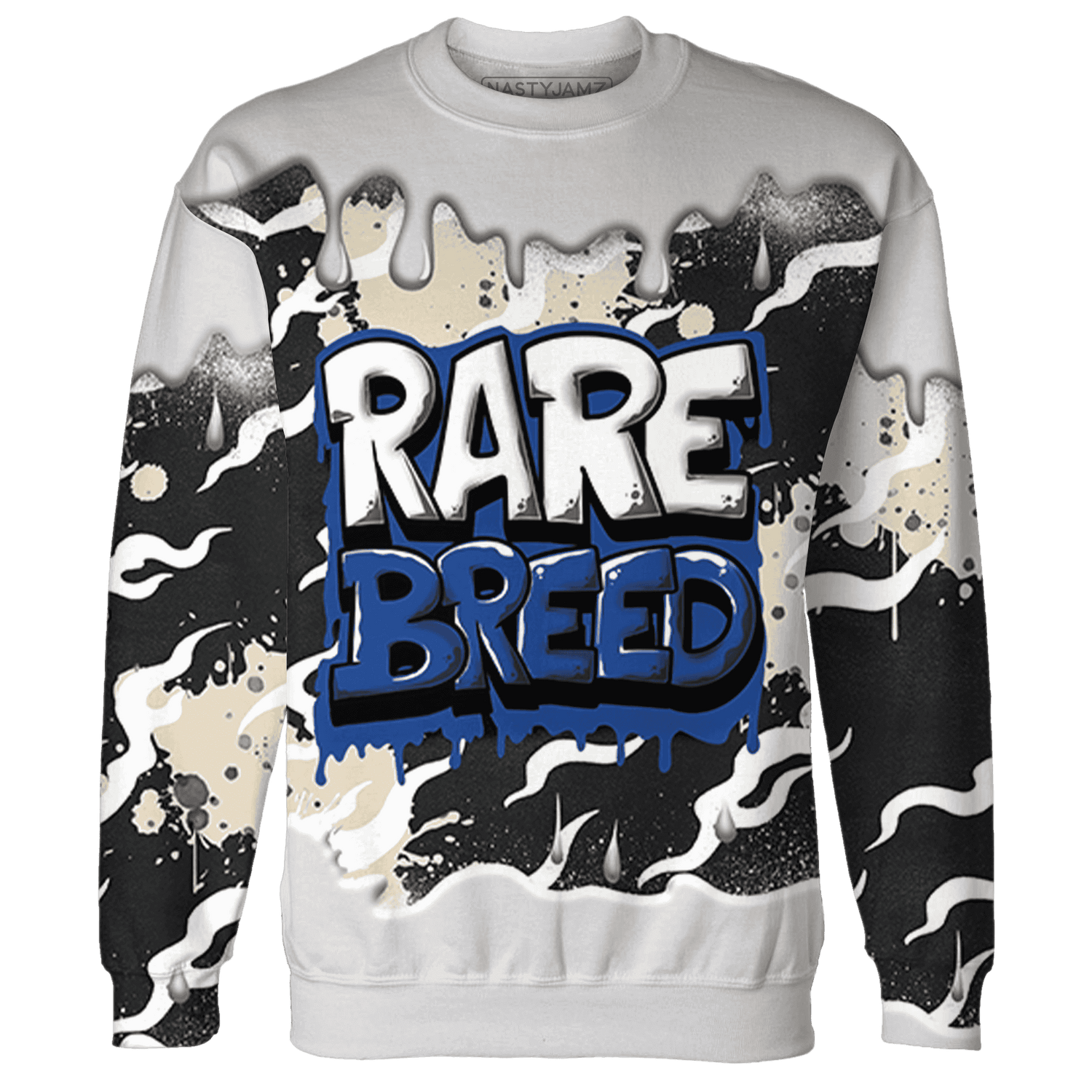 Quaiii 54 3s Sweatshirt Match Rare Breed 3D All-Over Print Drippin - NastyJamz