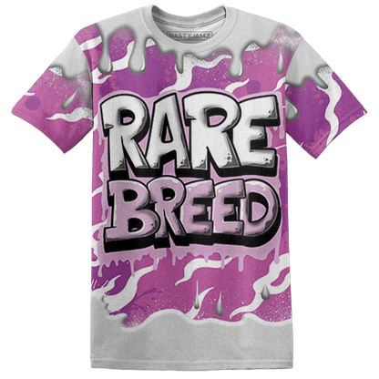 GS Hyper Violet 4s T Shirt Match Rare Breed 3D All-Over Print Drippin - NastyJamz