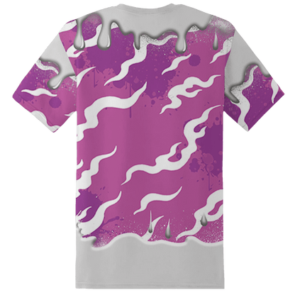 GS Hyper Violet 4s T Shirt Match Rare Breed 3D All-Over Print Drippin - NastyJamz