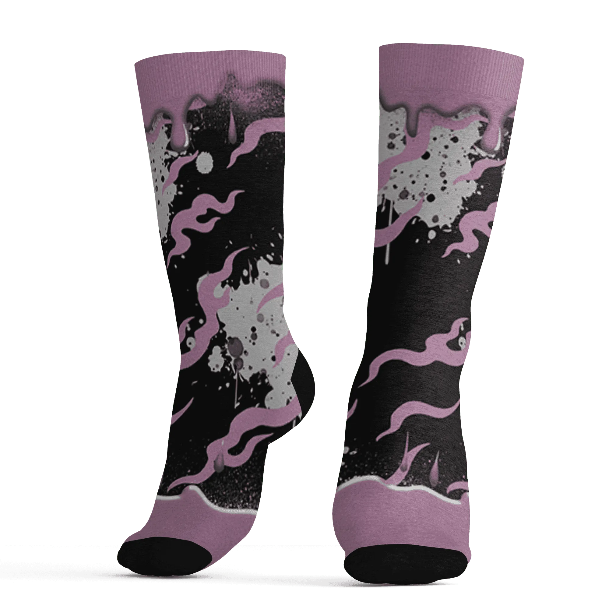 Orchid-Neutral-Grey-Black-White-4s-NastyJamz-Socks-Match-Rare-Breed-3D-Drippin