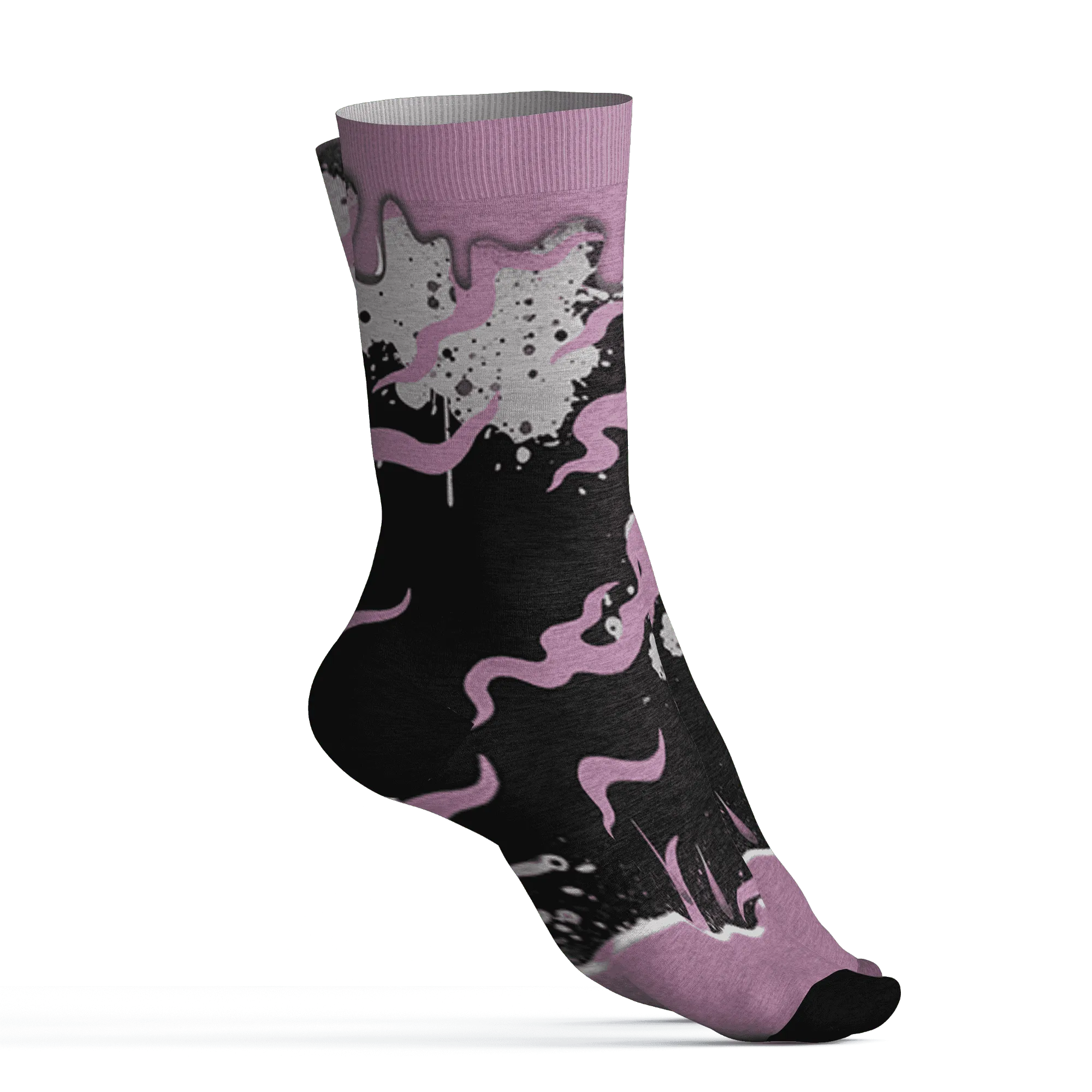 Orchid-Neutral-Grey-Black-White-4s-NastyJamz-Socks-Match-Rare-Breed-3D-Drippin