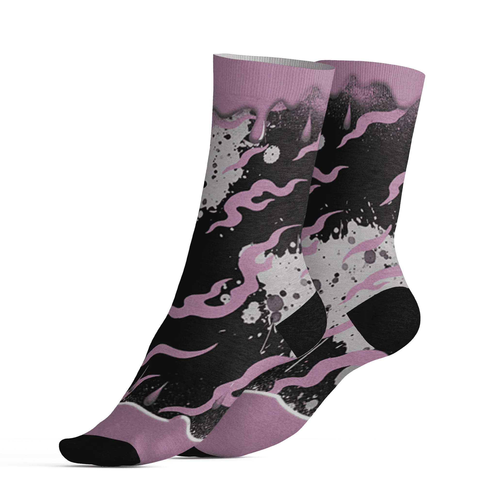 Orchid-Neutral-Grey-Black-White-4s-NastyJamz-Socks-Match-Rare-Breed-3D-Drippin