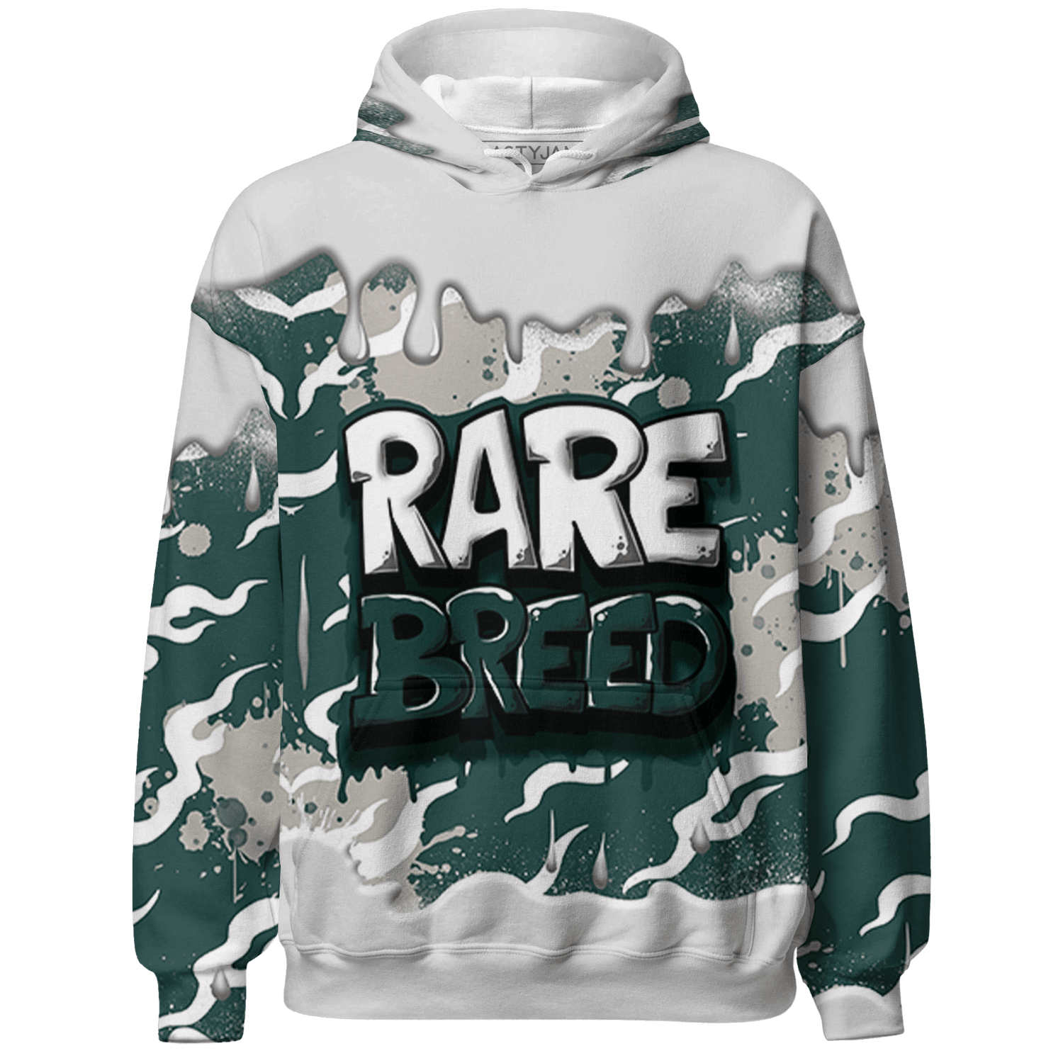 Oxidized Green 4s Hoodie Match Rare Breed 3D All-Over Print Drippin - NastyJamz