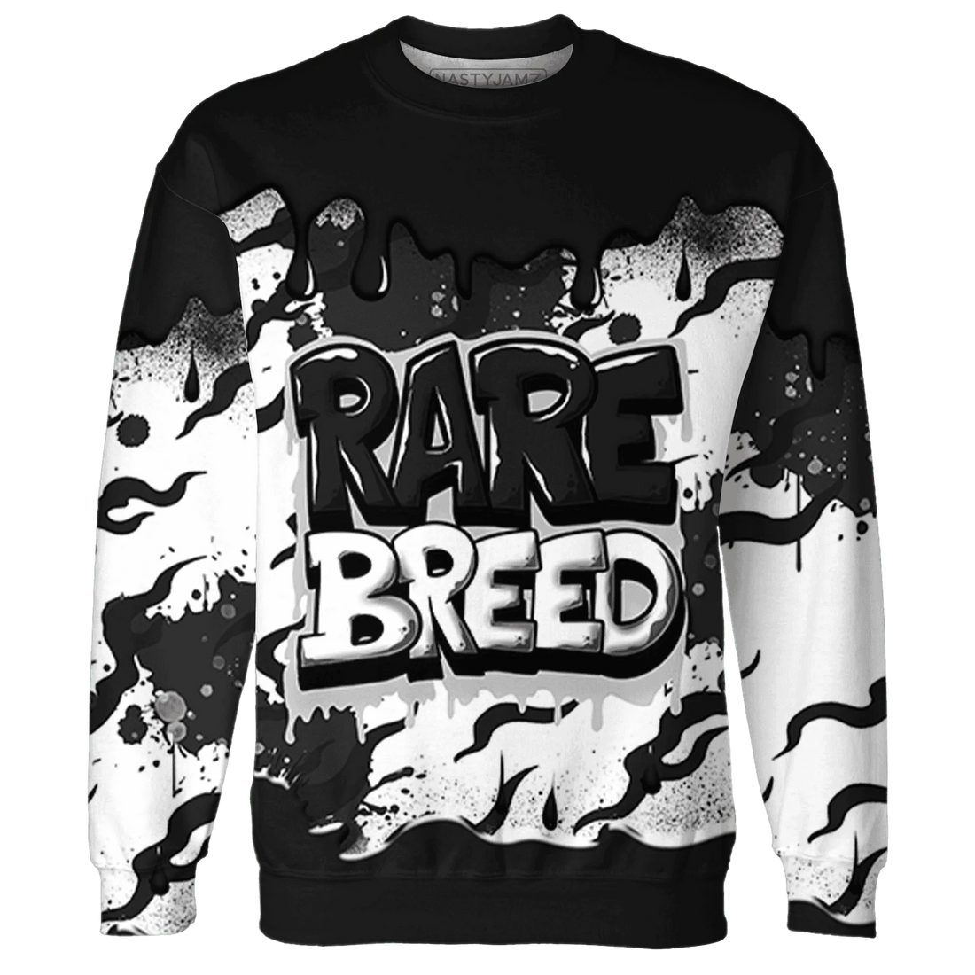 White-Thunder-4s-Sweatshirt-Match-Rare-Breed-3D-Drippin