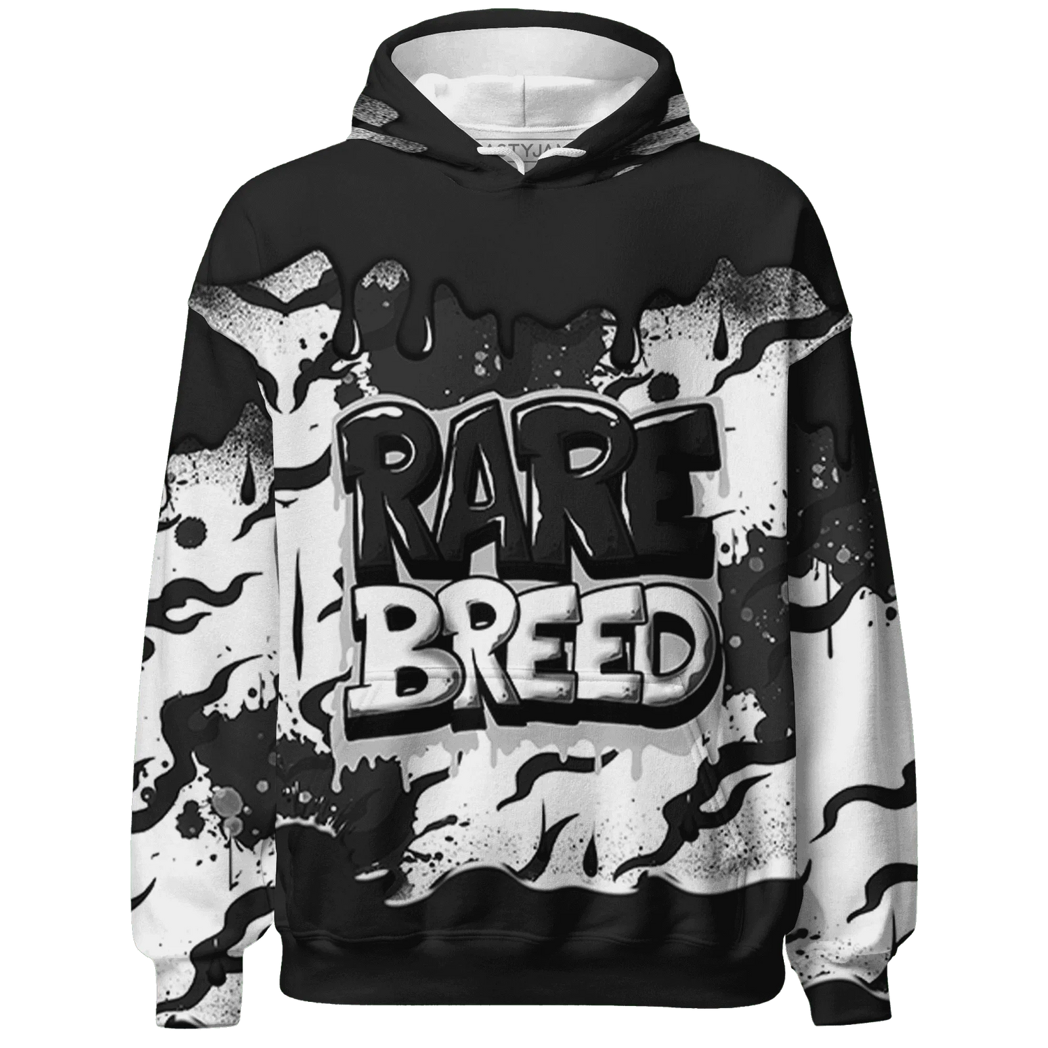 White-Thunder-4s-Hoodie-Match-Rare-Breed-3D-Drippin