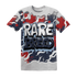 White-Navy-6s-T-Shirt-Match-Rare-Breed-3D-Drippin