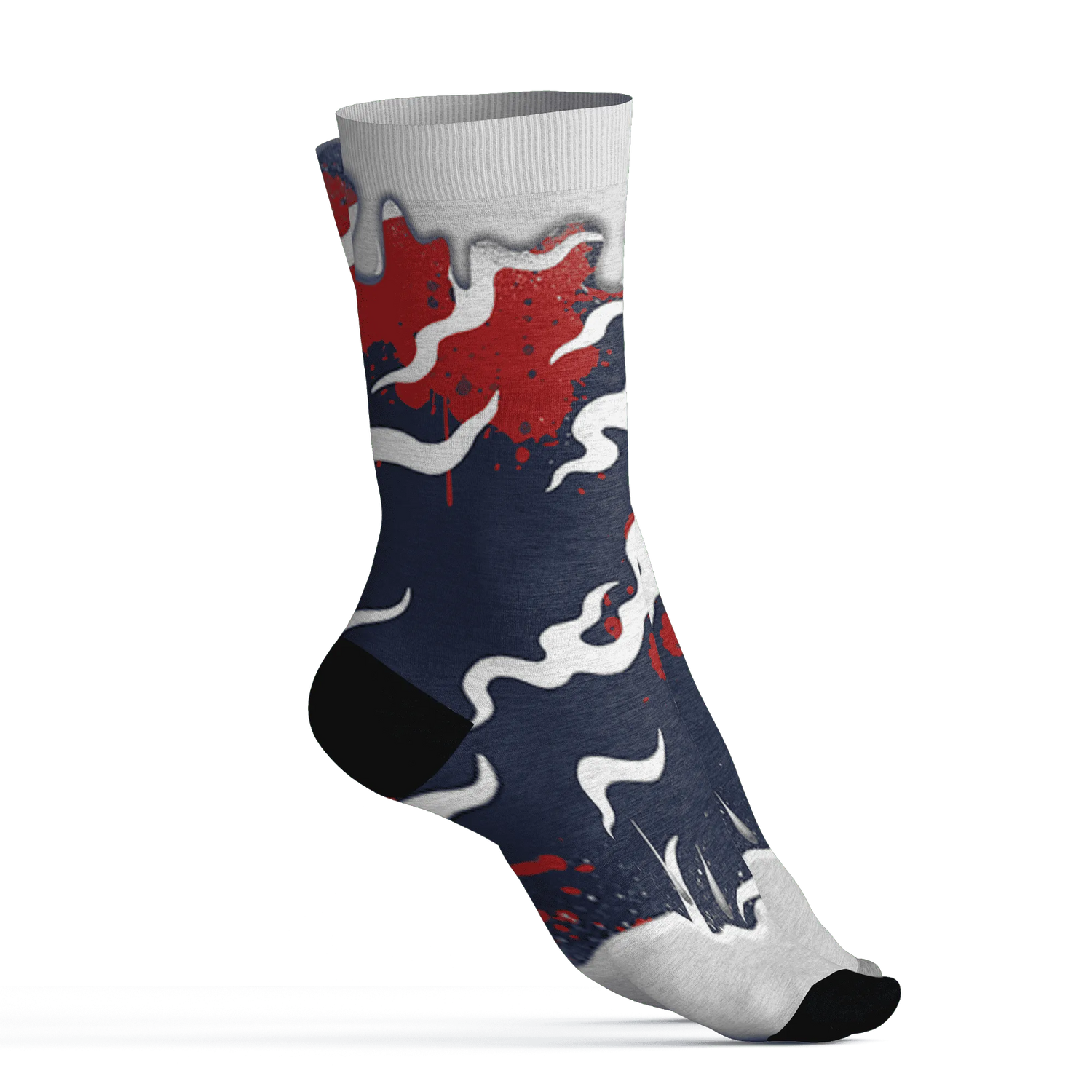 White-Navy-6s-Socks-Match-Rare-Breed-3D-Drippin