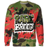 AM-90-Dark-Sage-Solar-Red-NastyJamz-Sweatshirt-Match-Rare-Breed-3D-Drippin