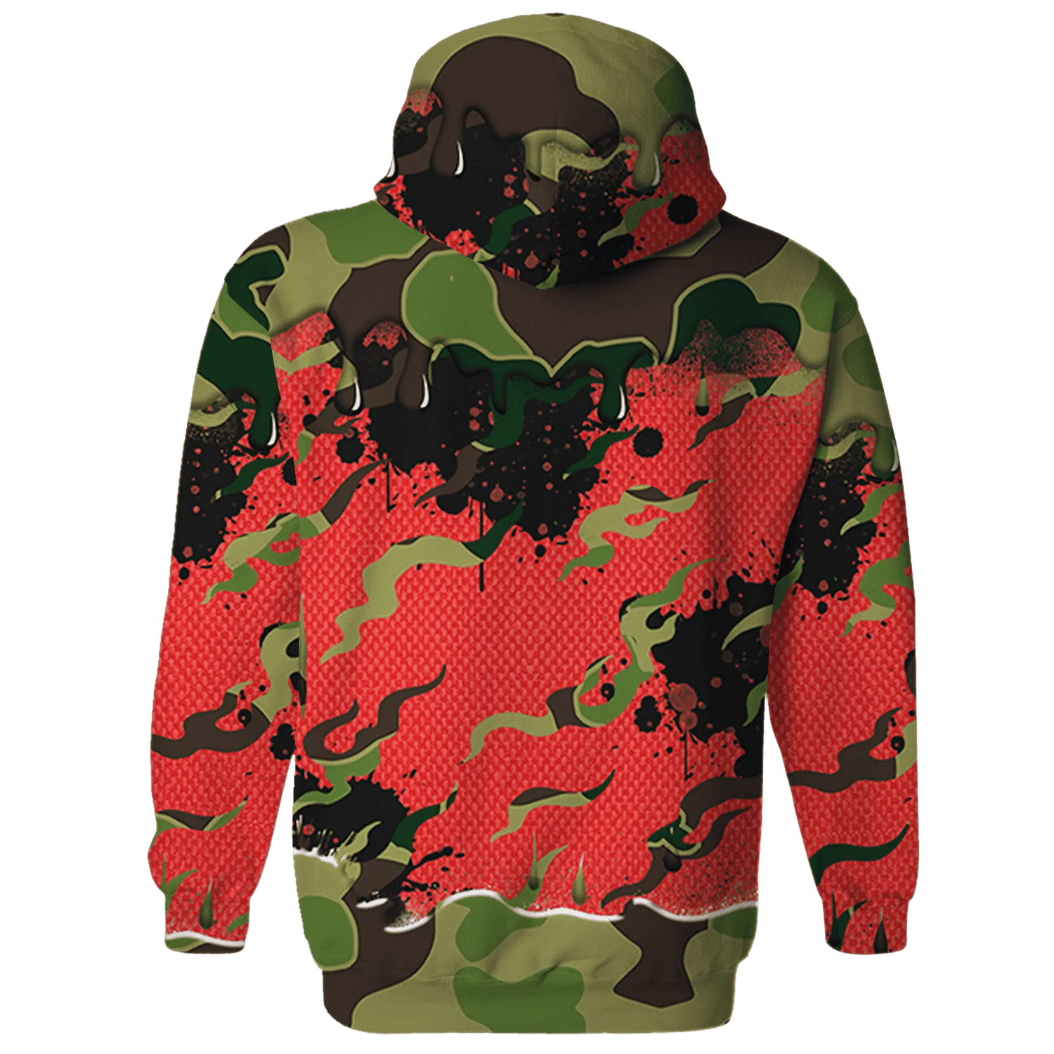 AM-90-Dark-Sage-Solar-Red-NastyJamz-Hoodie-Match-Rare-Breed-3D-Drippin