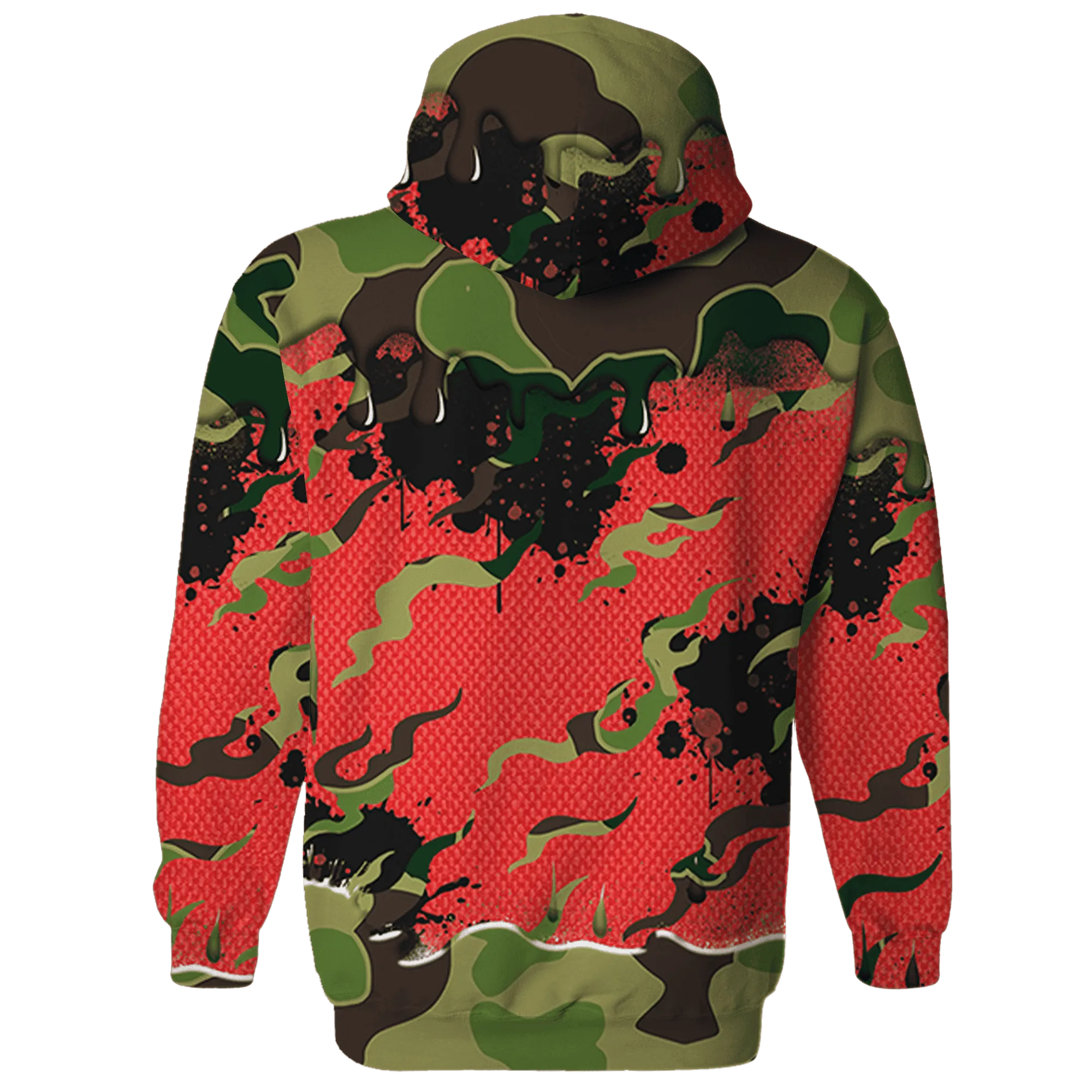 AM-90-Dark-Sage-Solar-Red-NastyJamz-Hoodie-Match-Rare-Breed-3D-Drippin